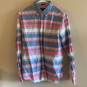 Blue and Pink Striped Button Down